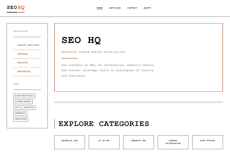 SEO HQ - Product Hunt launch logo and brand identity