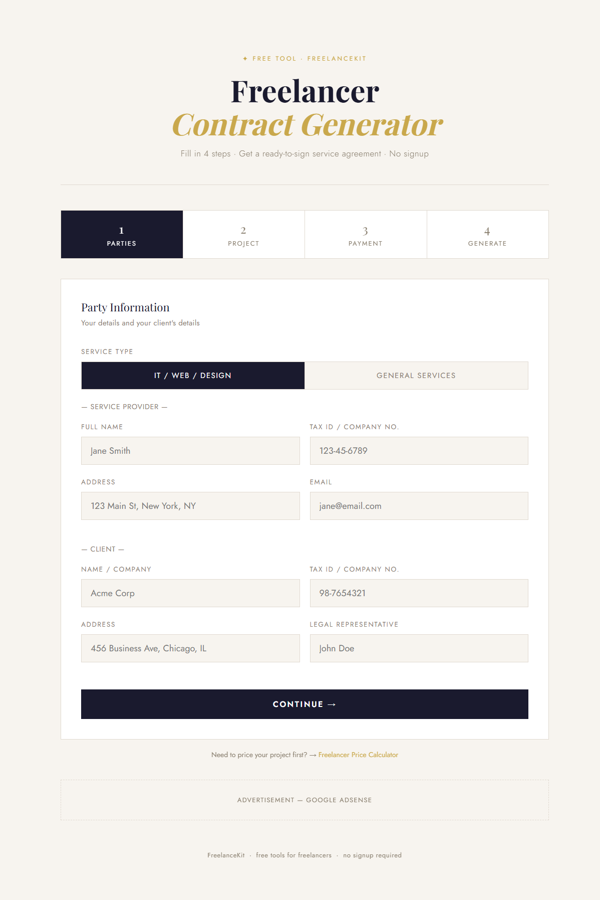 FreelanceKit - Price Calculator gallery image