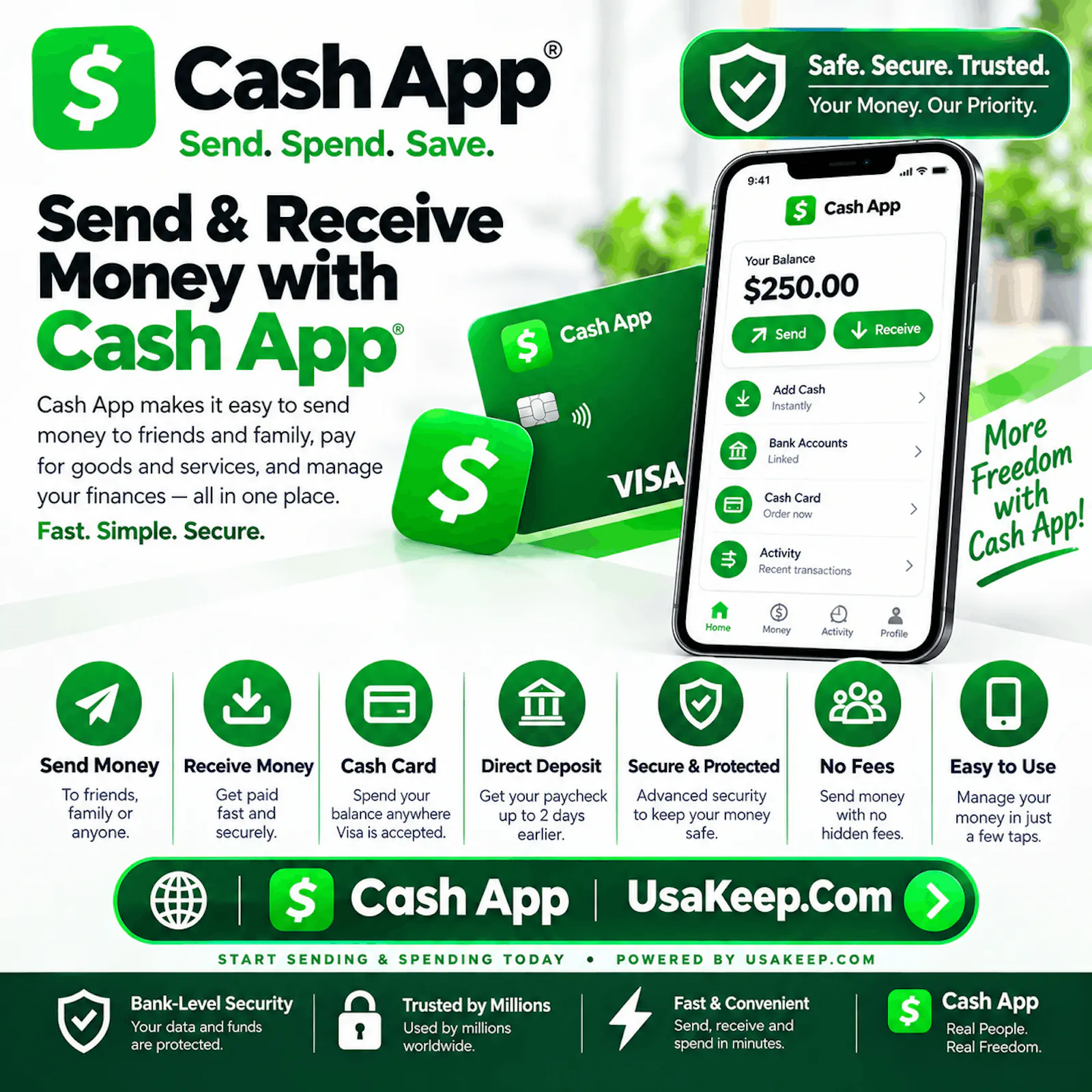 Verified CashApp Account UsaKeep.Com screenshot 1