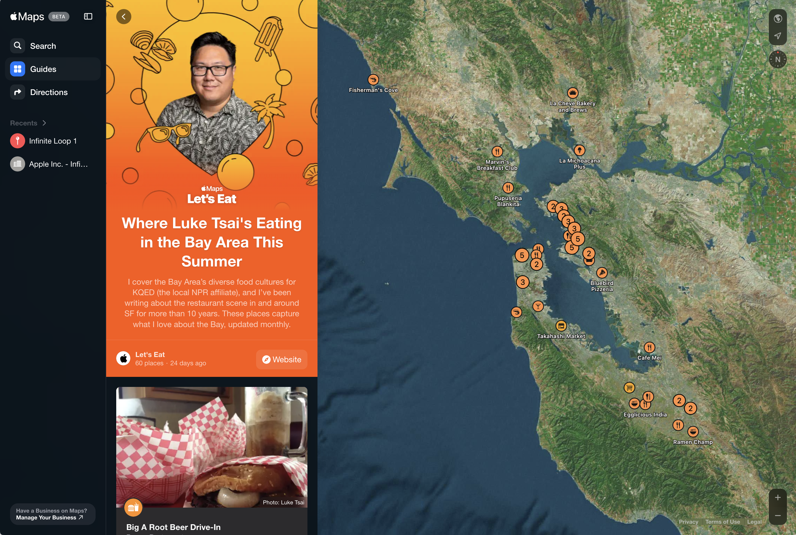 Mapas de maçã para web beta media 3