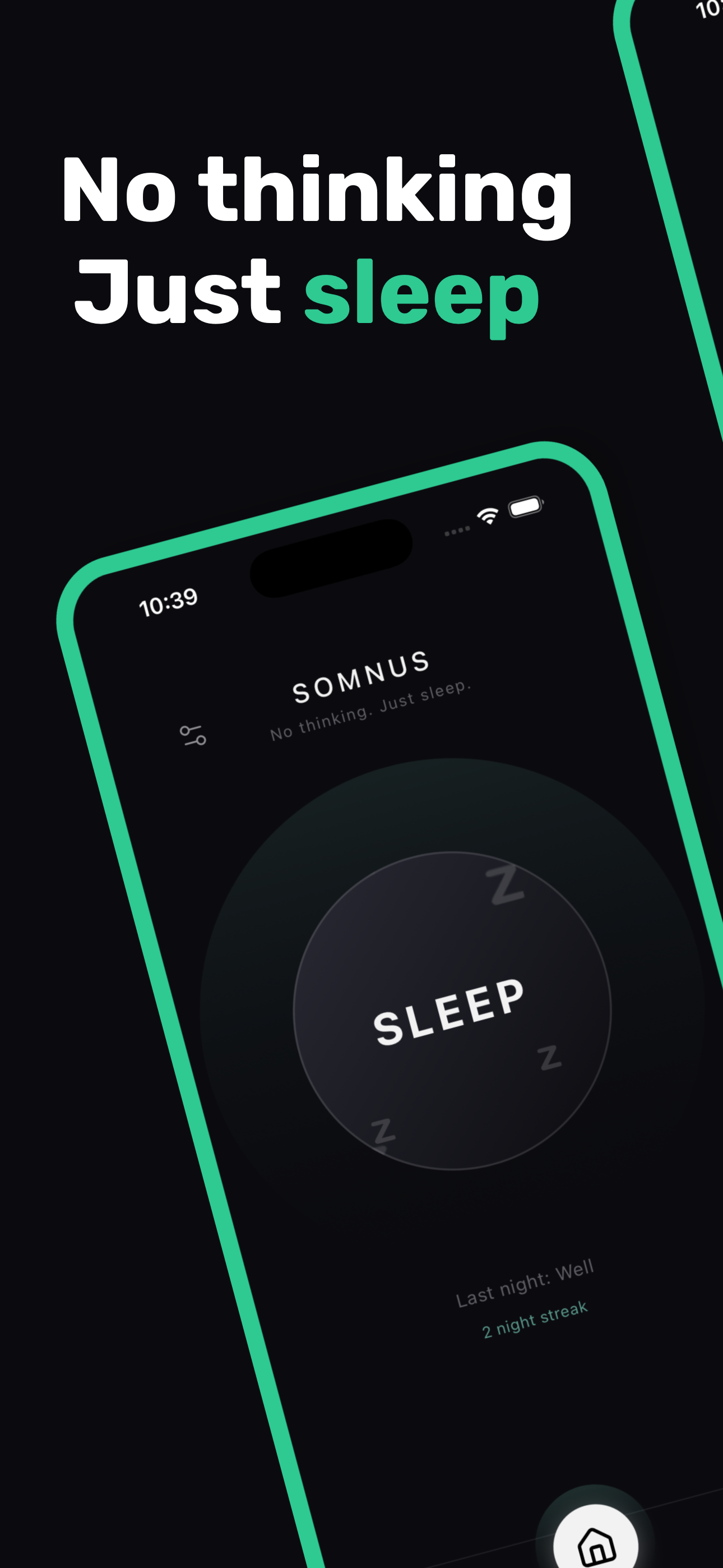 Somnus - Minimal Sleep - Main product screenshot demonstrating key features and user interface