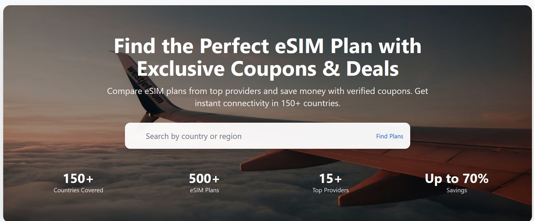 Compare top eSIM providers - Screenshot 2 showing product features and functionality