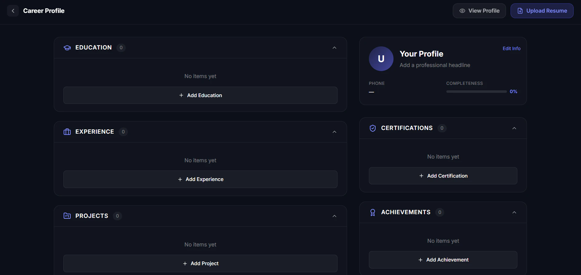 AlignCV - Free AI Resume Builder screenshot 1