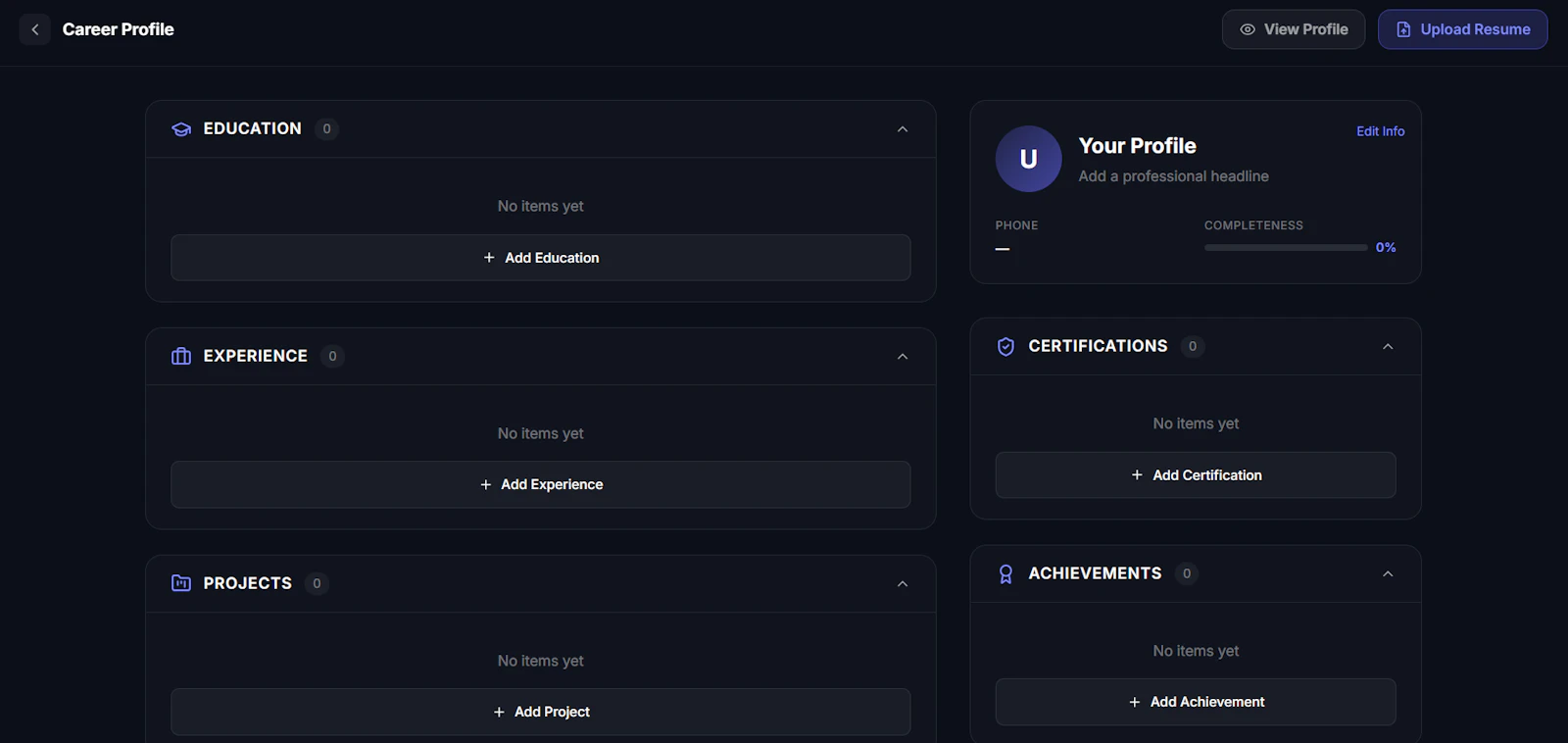 AlignCV - Free AI Resume Builder screenshot 1