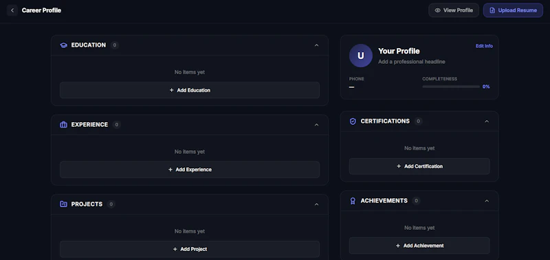 AlignCV - Free AI Resume Builder screenshot 1
