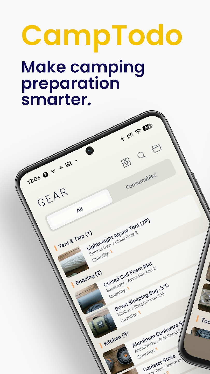 CampTodo - Main product screenshot demonstrating key features and user interface