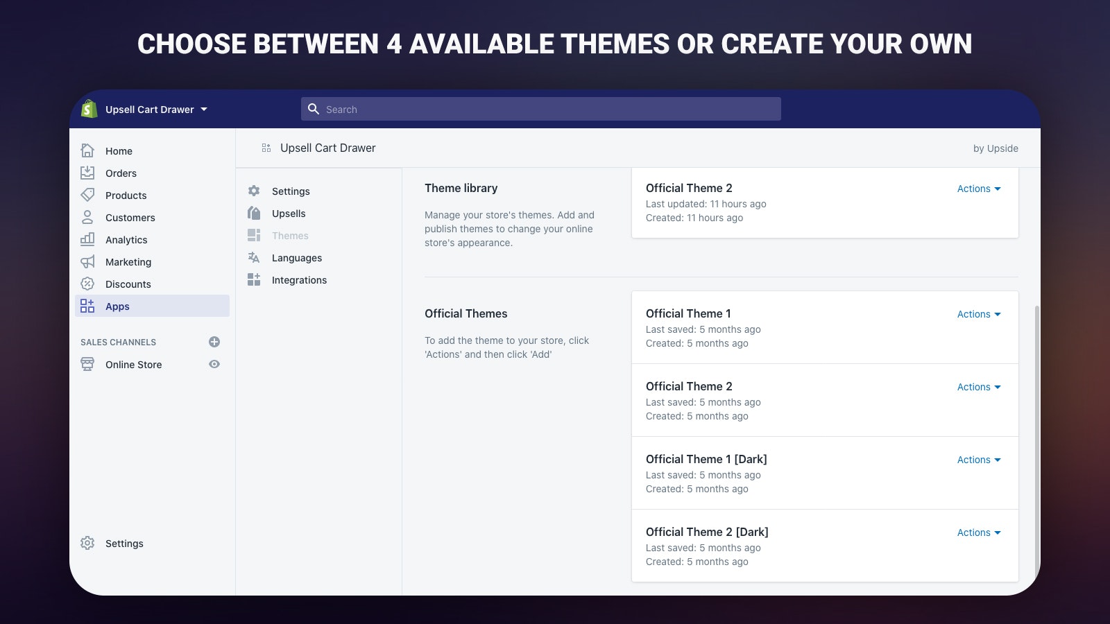Upsell Cart Drawer (Shopify mini cart) gallery image