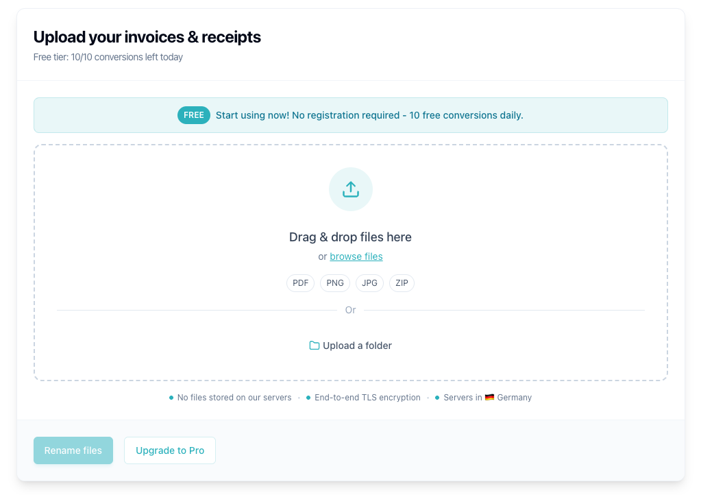 Rename My Invoice - Stop Opening Invoices – Sort and Find Instantly media 1