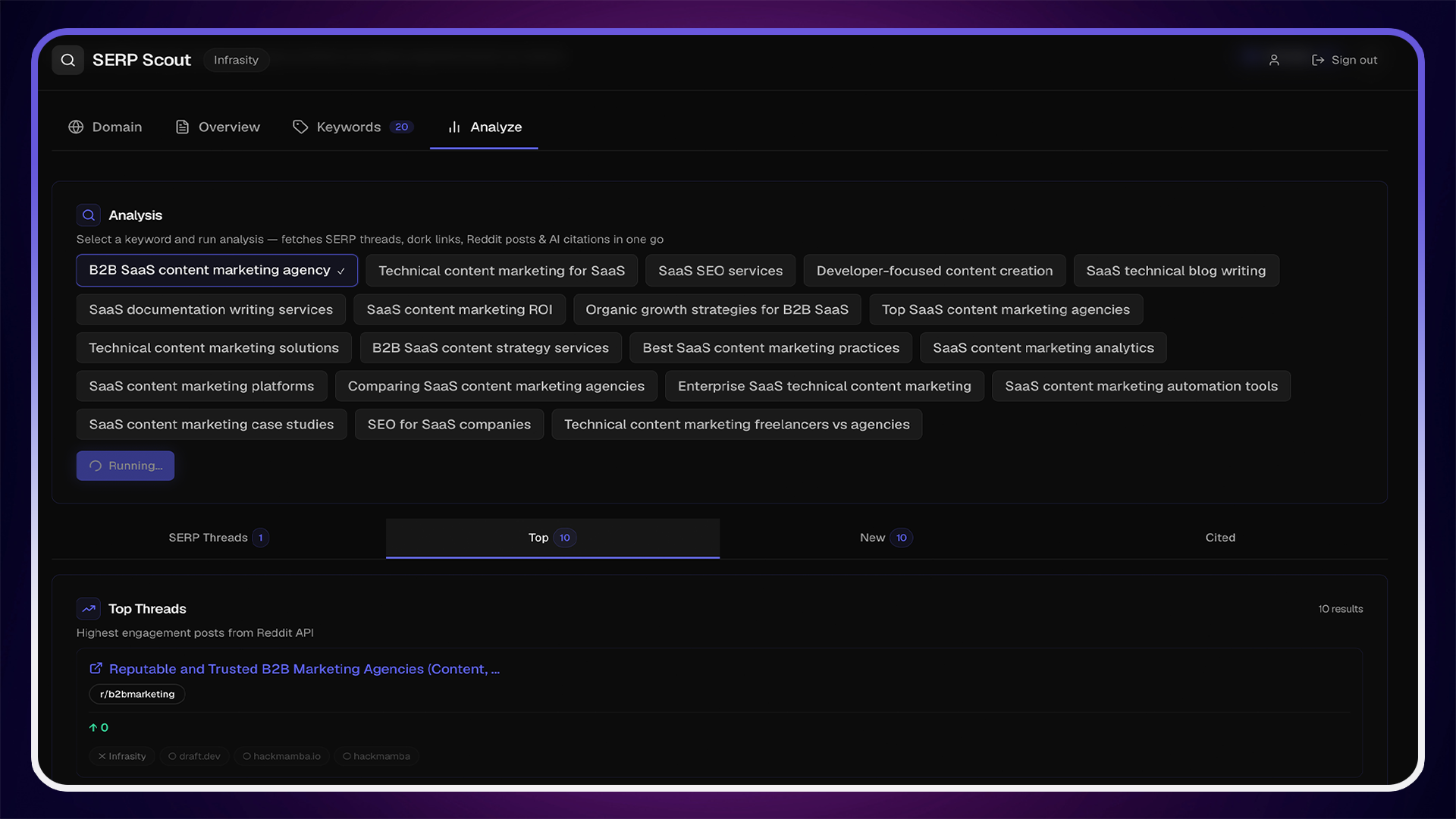 Reddit Opportunity Finder by Infrasity gallery image