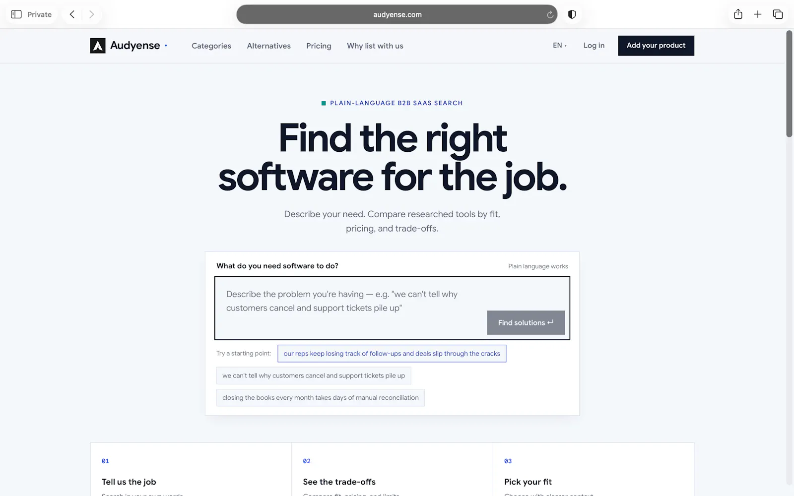 Audyense screenshot 2