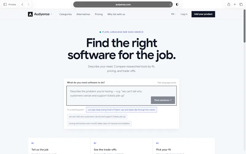 Audyense screenshot 2