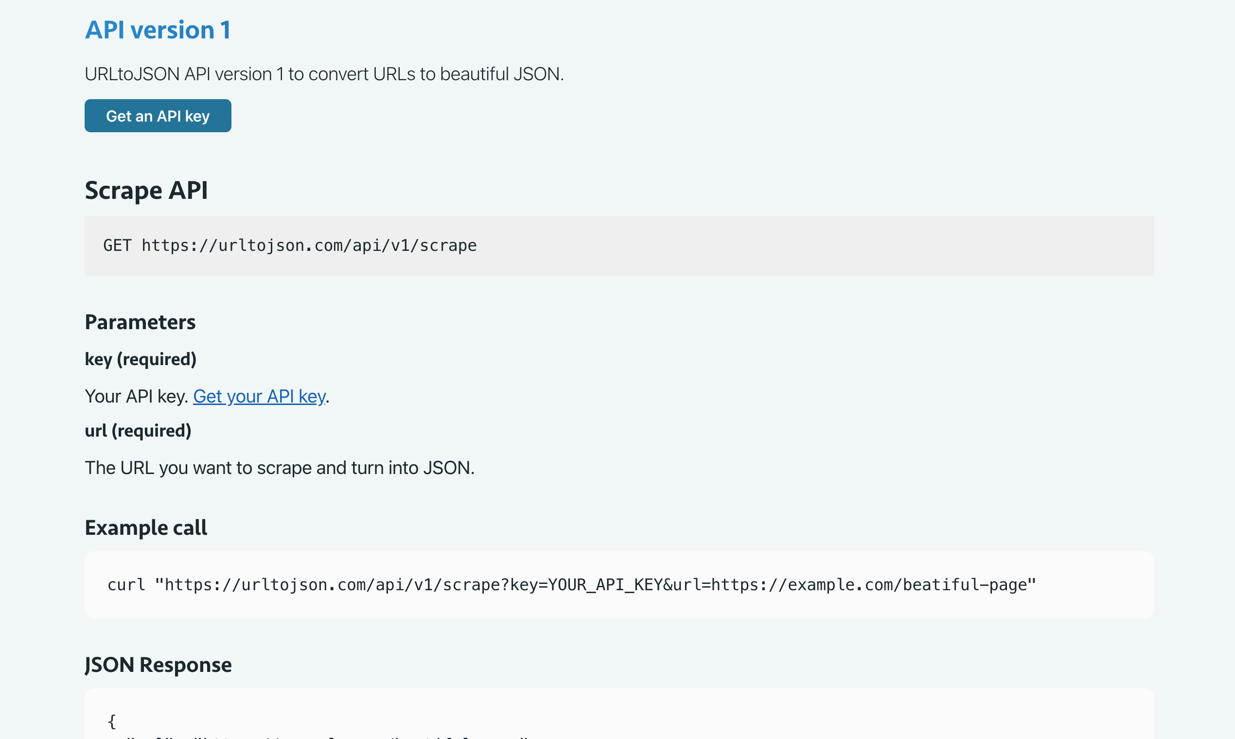 عنوان URL إلى JSON media 3