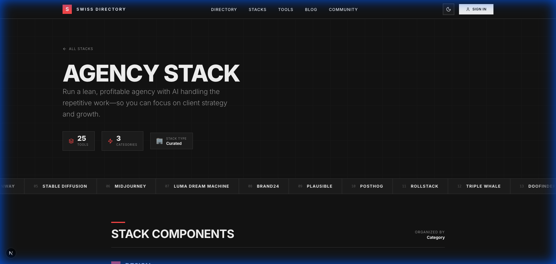 Swiss Directory - Screenshot 3 showing product features and functionality