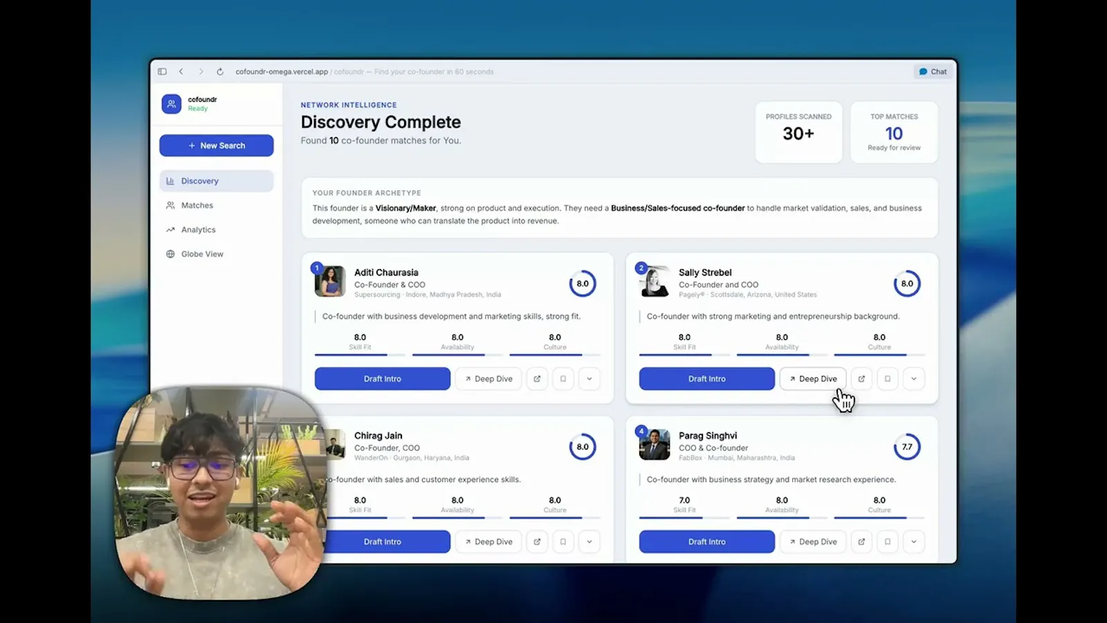 Cofoundr screenshot 1 (video preview)