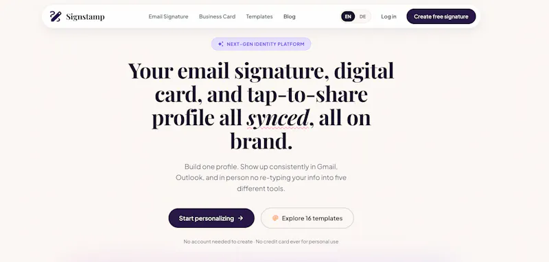 Signstamp screenshot 1