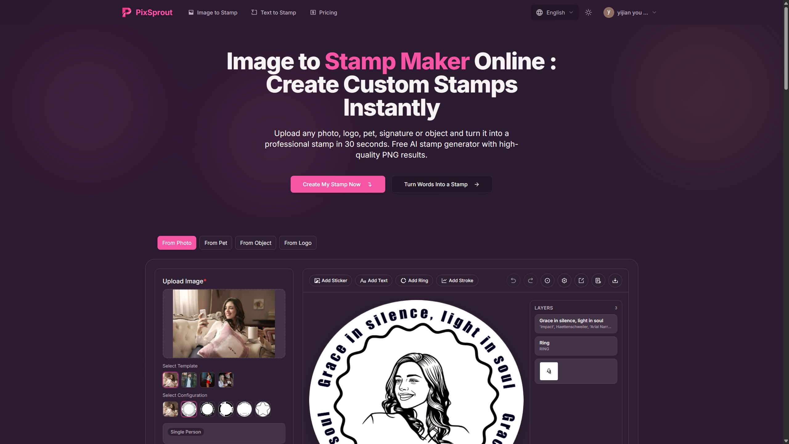 PixSprout – AI Stamp Maker - Screenshot 4 preview