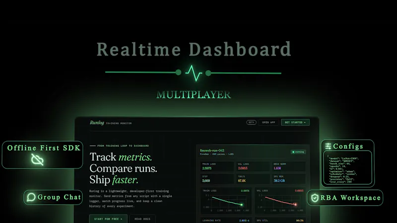 Runlog — ML Training Monitor screenshot 2