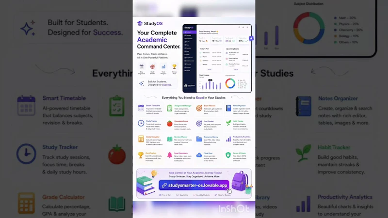 StudyOS screenshot 1 (video preview)