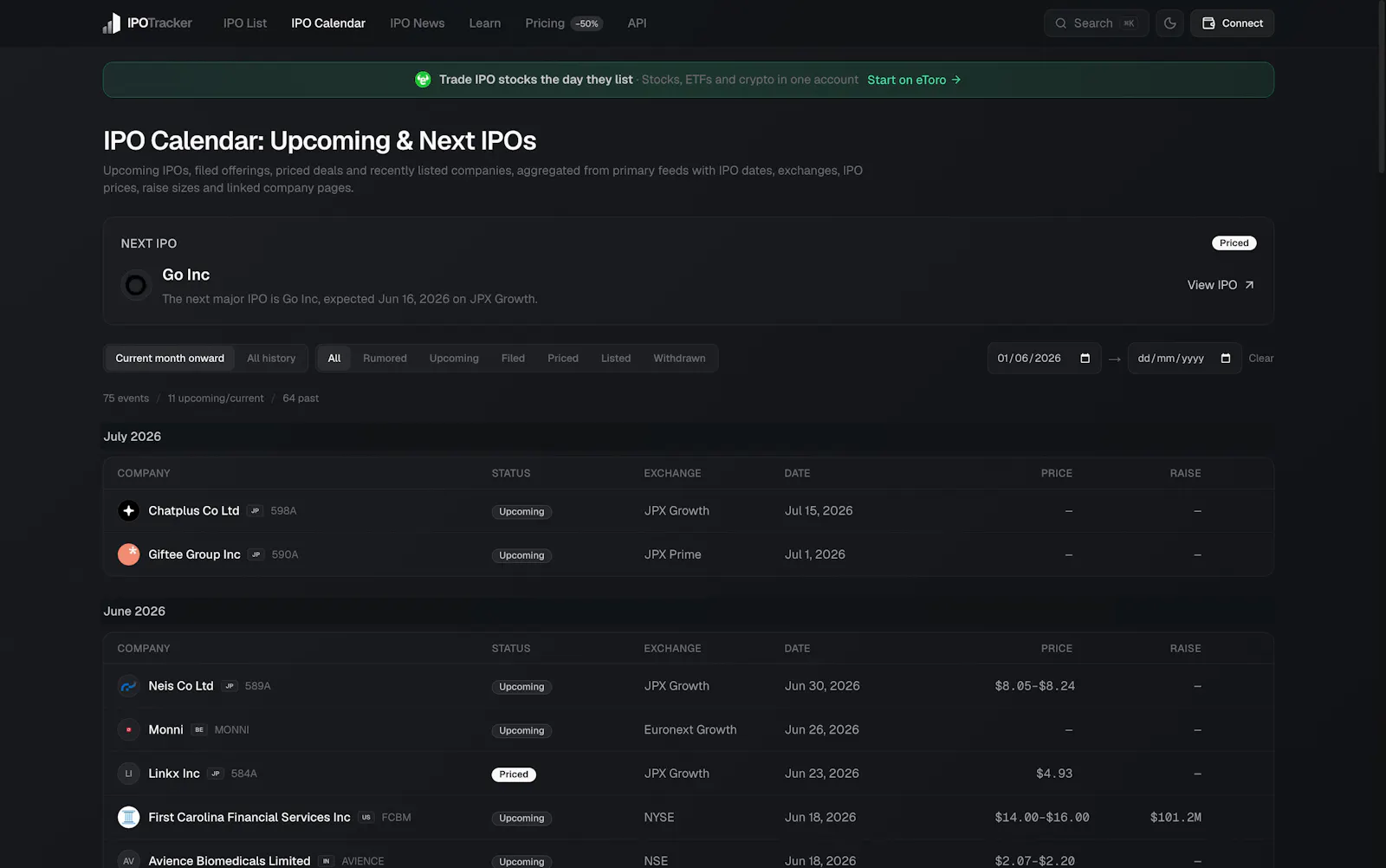 IPO Tracker screenshot 6