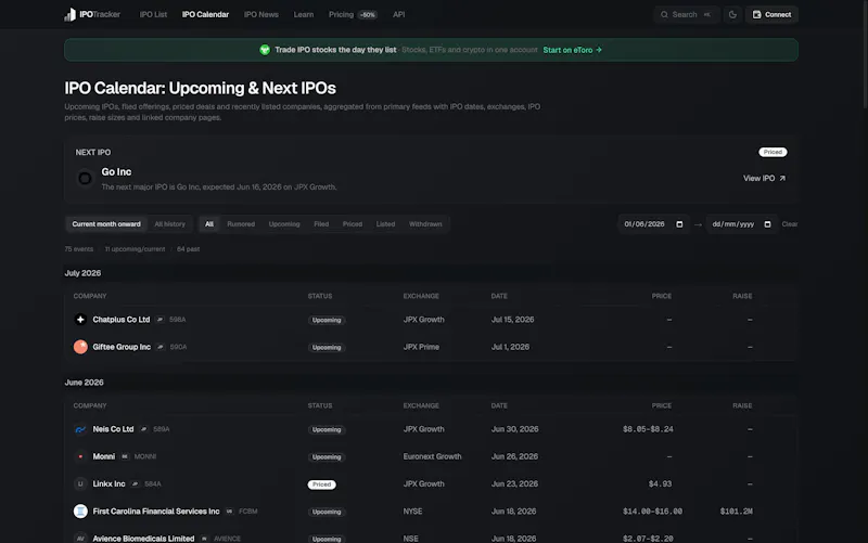 IPO Tracker screenshot 6