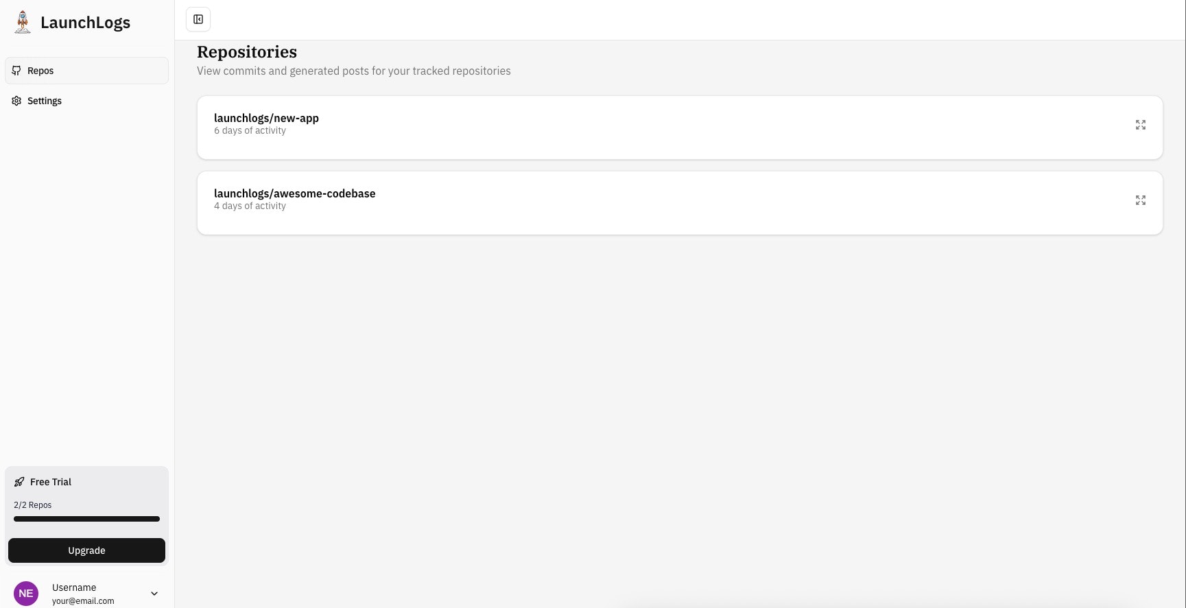 LaunchLogs gallery image