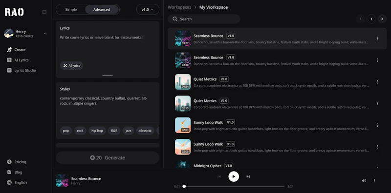 RaoMusic screenshot 2