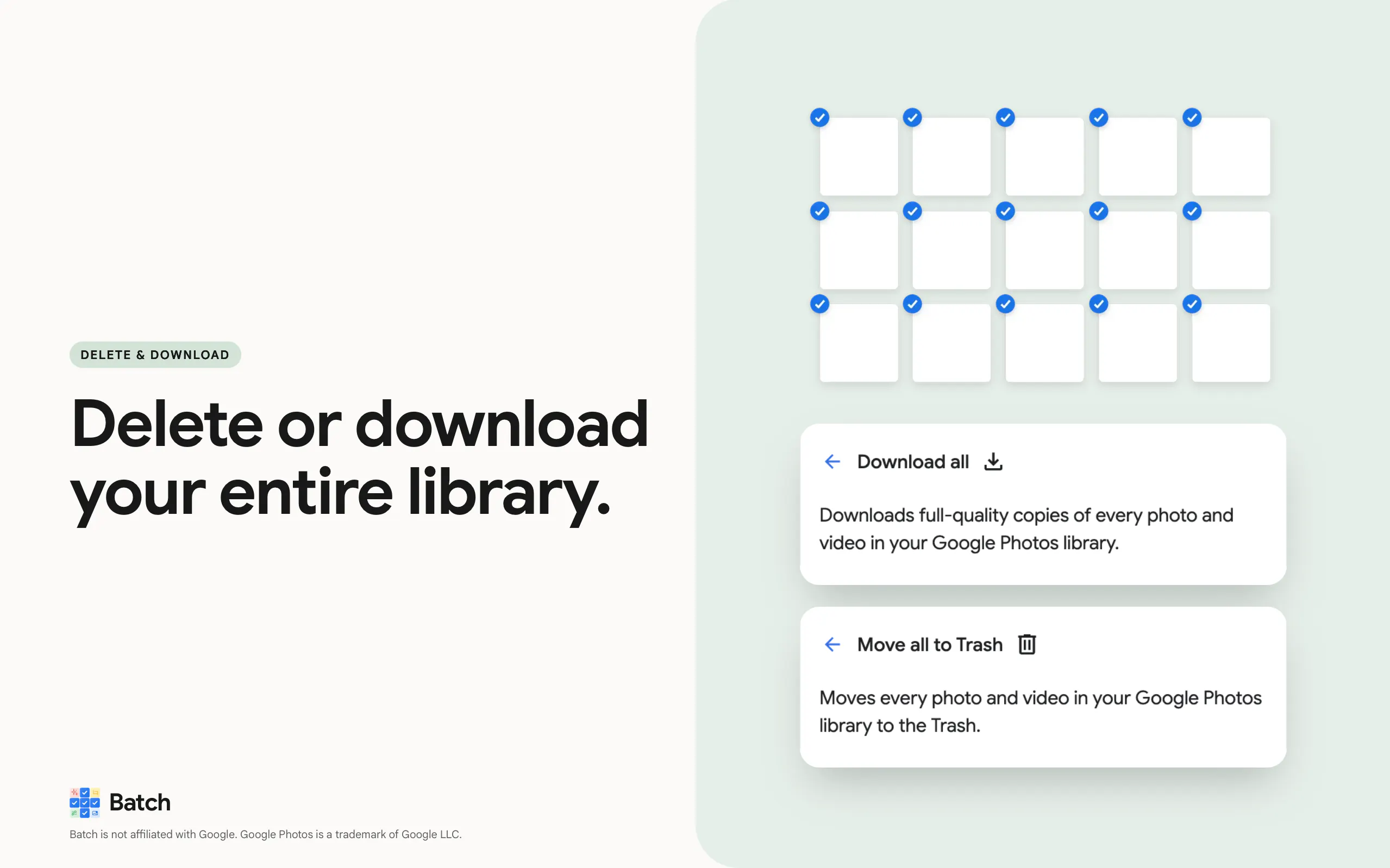 Bulk Edit/Delete/Download Google Photos gallery image