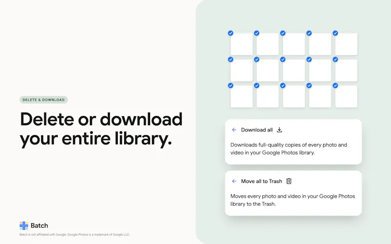 Bulk Edit/Delete/Download Google Photos screenshot 4