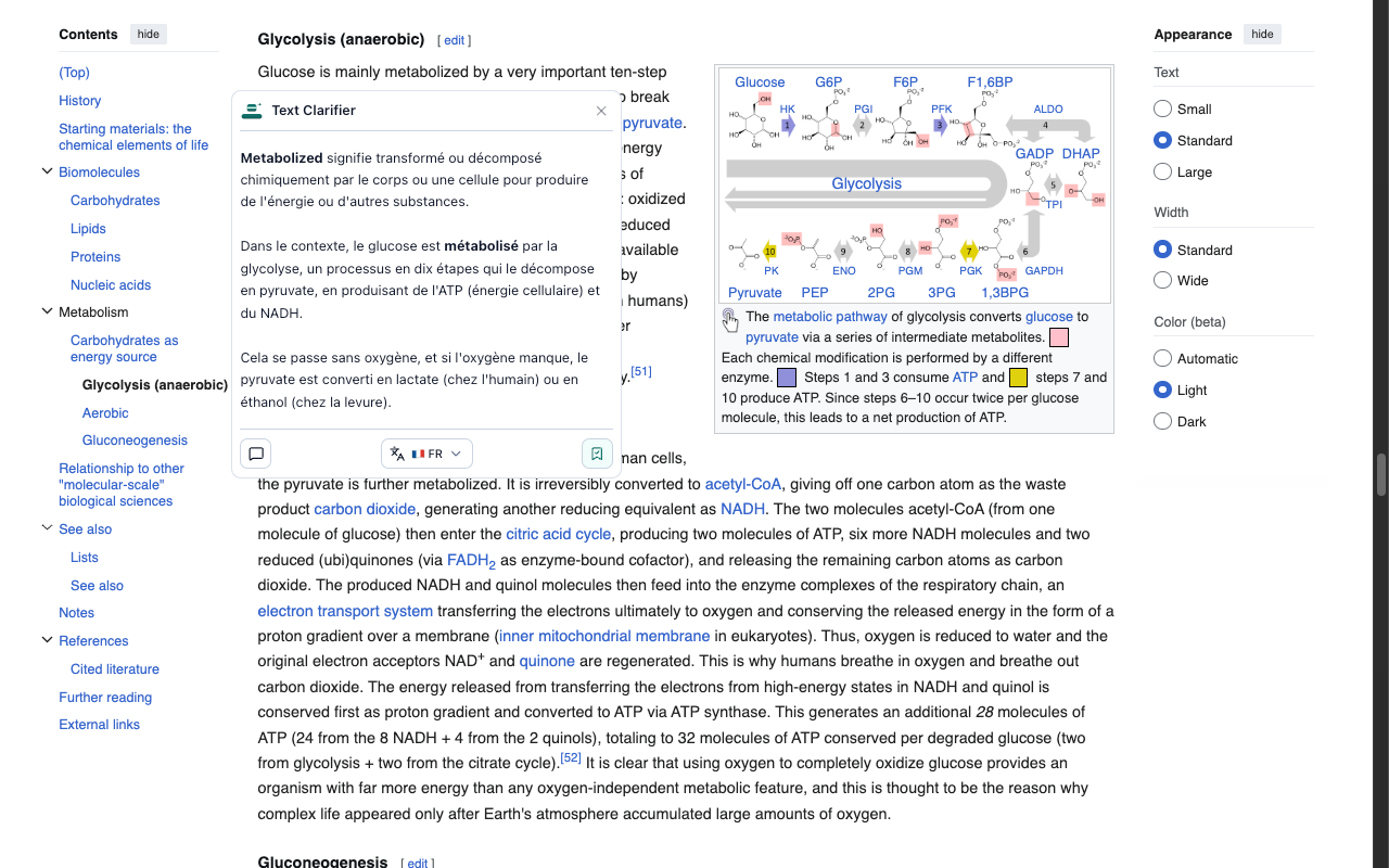 Text Clarifier AI for Chrome - Screenshot 5 showing product features and functionality