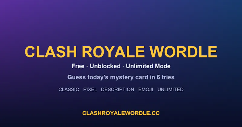 Clash Royale Wordle screenshot 1