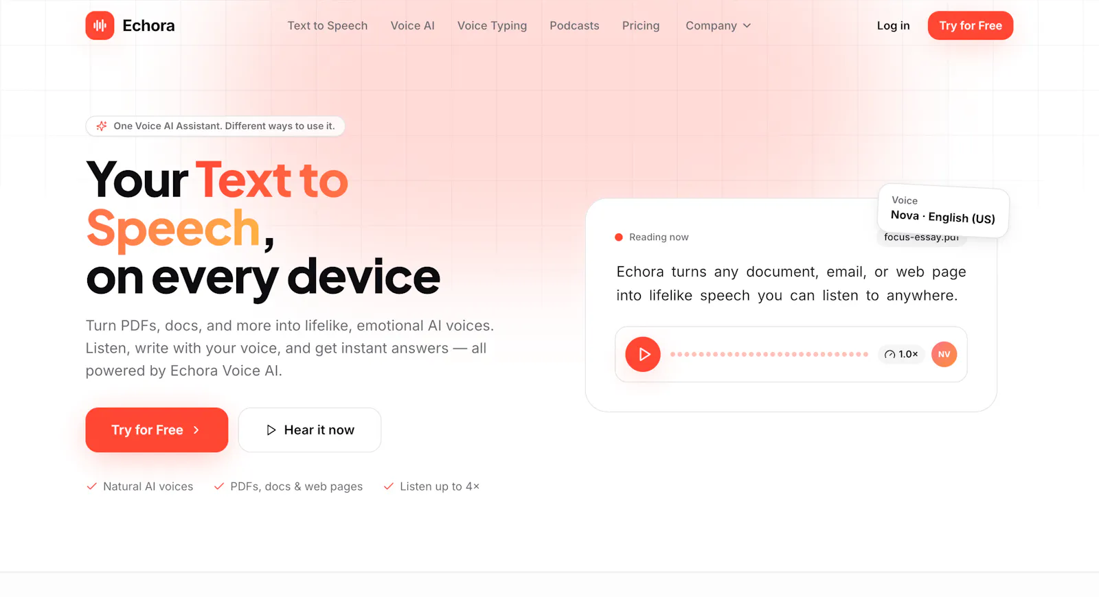 Echora screenshot 1