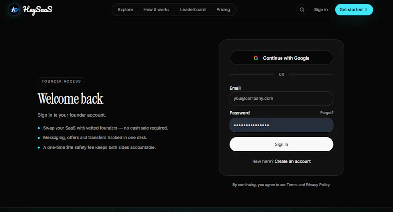 Hey SaaS screenshot 2