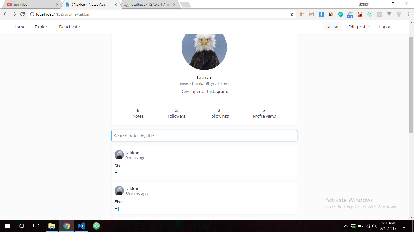 React Mini-Social-Network gallery image