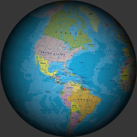 지구 - Globe, Earth 3d World Map on Wear OS와 함께 우리의 세계를 발견하십시오. 미디어 2