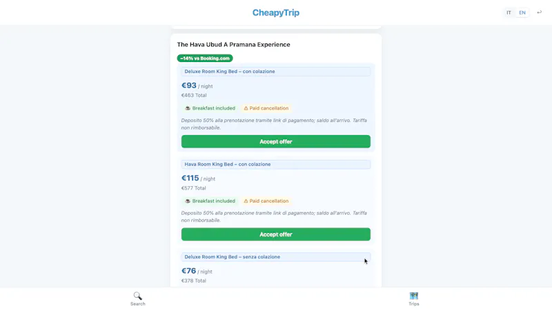 CheapyTrip screenshot 4