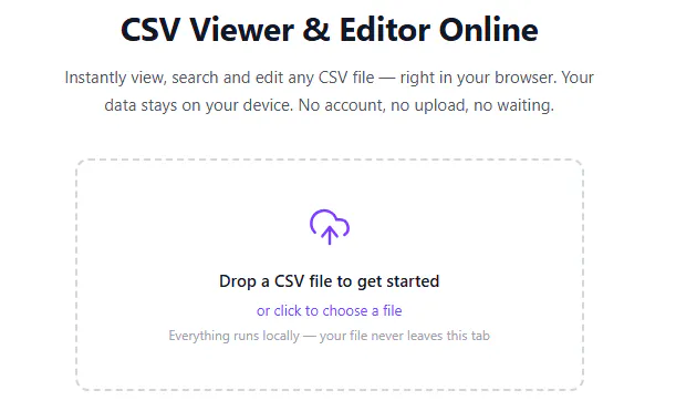 CSV Viewer & Editor Online: View & Edit logo