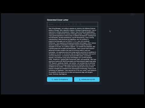 Cover Letter Generator gallery image