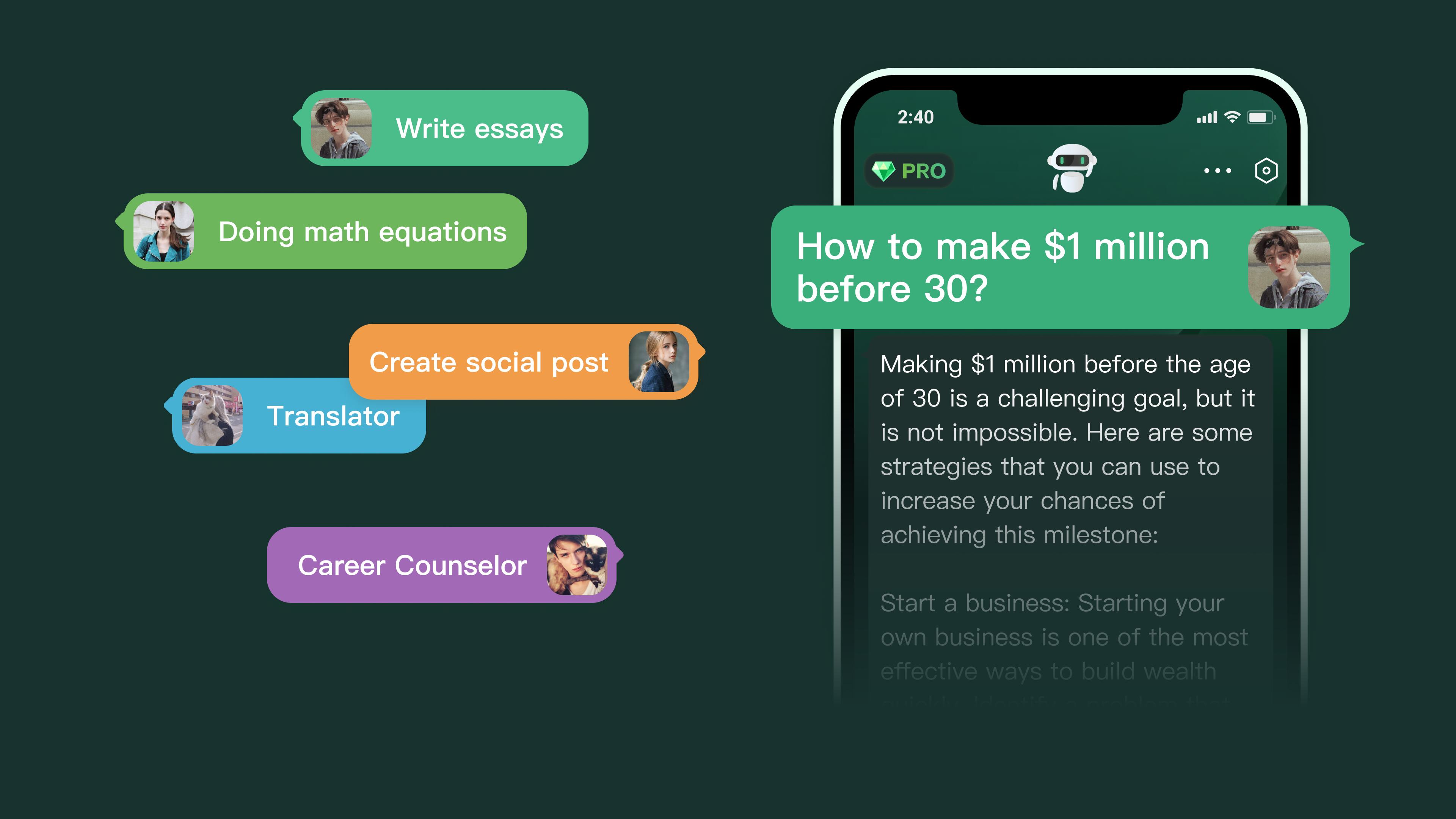 Moss - AI Chat & Genie Chatbot - ความช่วยเหลือเสมือนจริงของคุณเสมอที่ปลายนิ้วของคุณขับเคลื่อนด้วย CHATGPT media 1