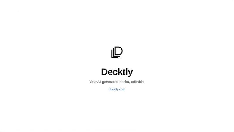 Decktly screenshot 1 (video preview)