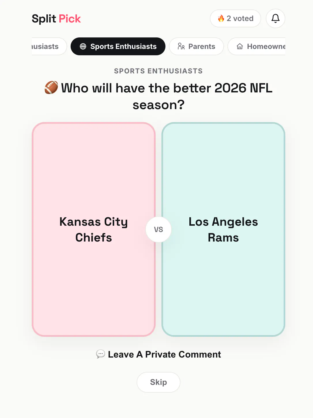 Split Pick — put it to a vote gallery image