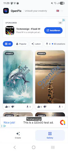 OpenPix: Free AI Photo & Art gallery image