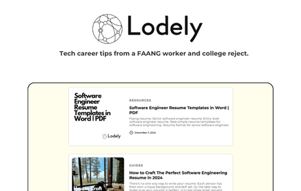 จดหมายข่าว Lodey Tech โดย Arlan - เคล็ดลับการทำงานด้านเทคโนโลยีจากคนงาน FAANG และวิทยาลัยปฏิเสธ media 2