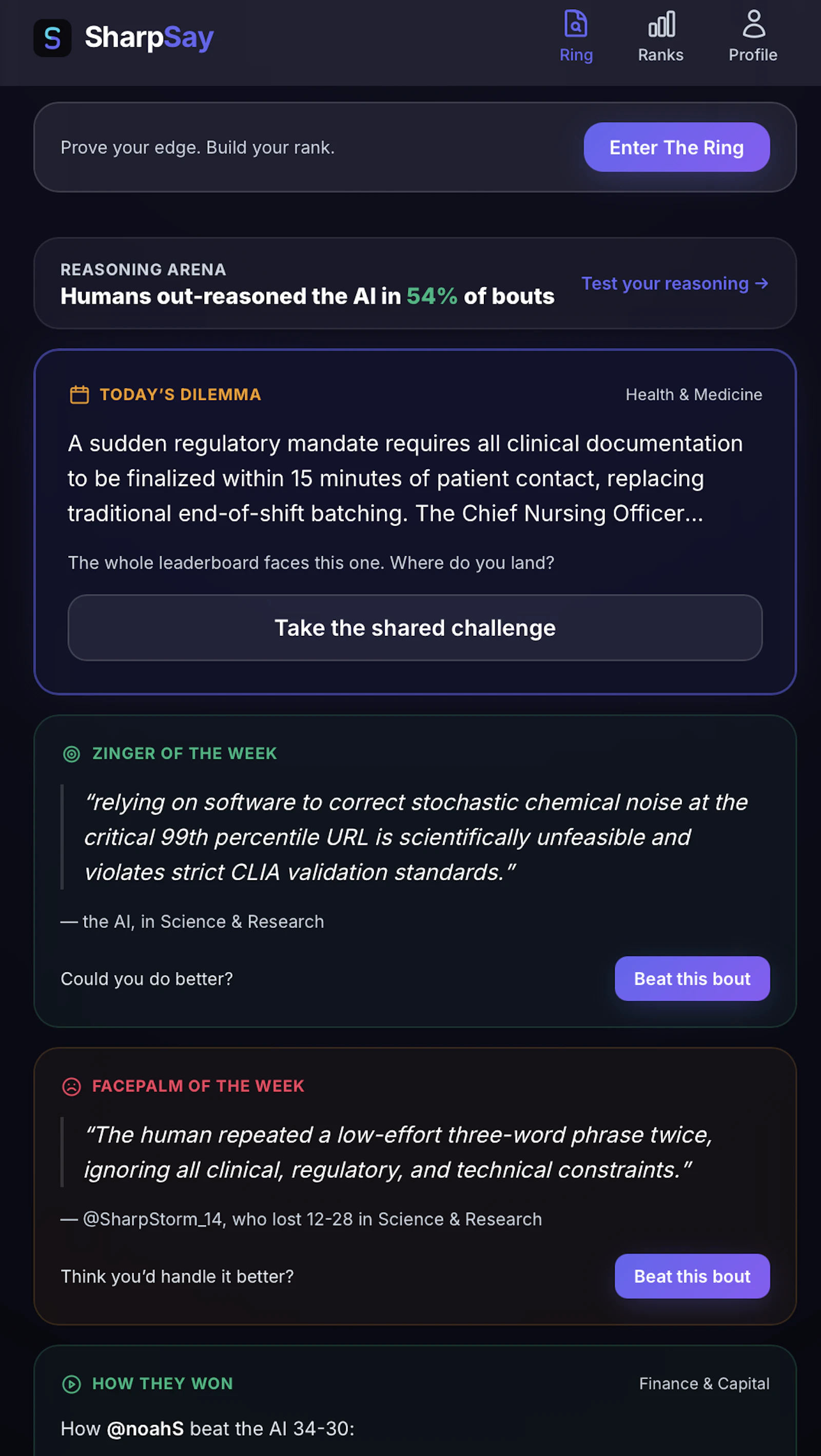 SharpSay - Battle AI & Rank screenshot 1