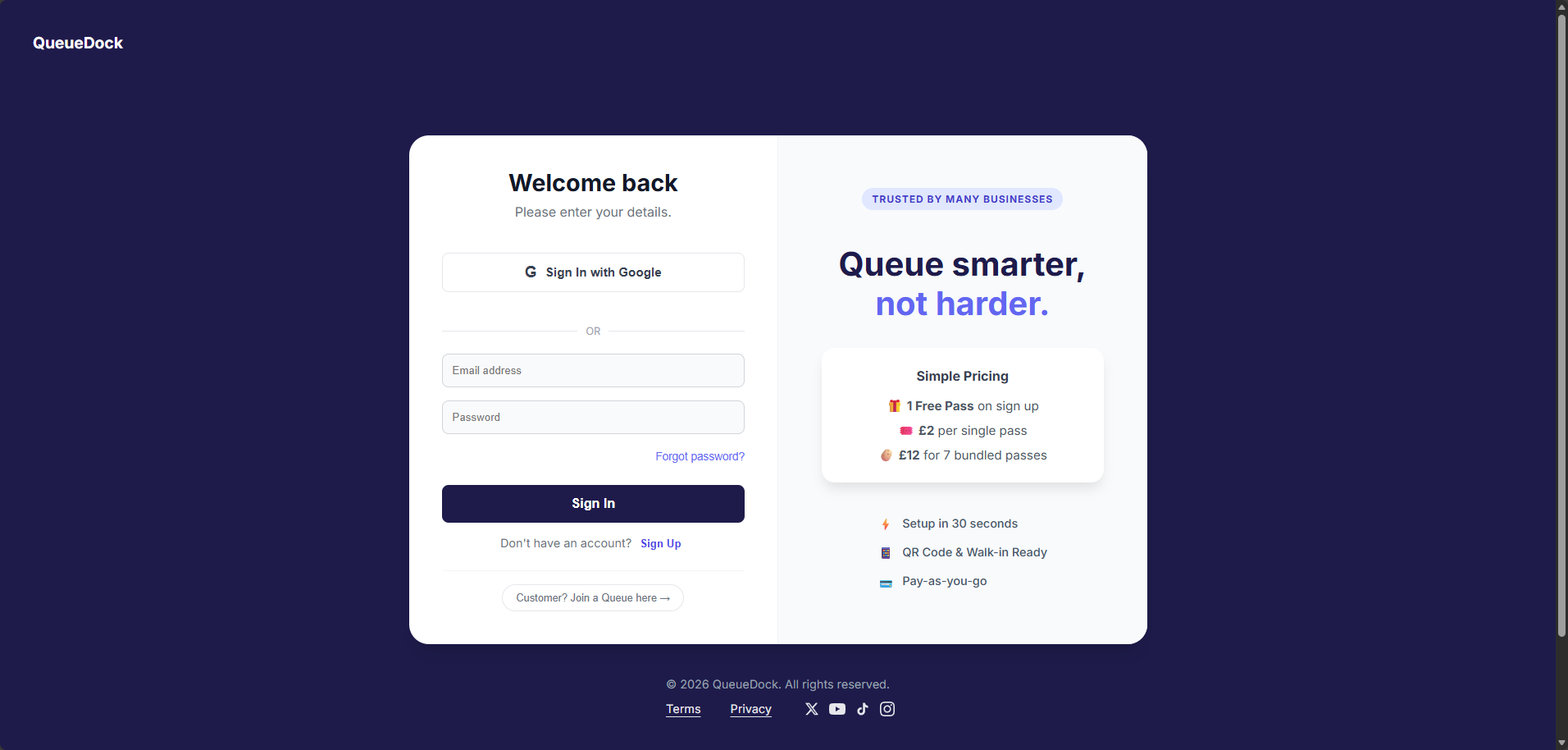 QueueDock gallery image