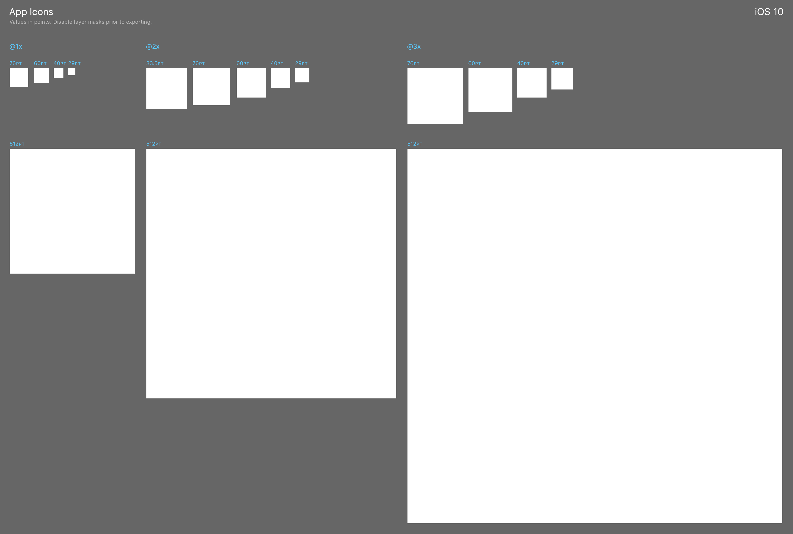 Apple App Icon Templates