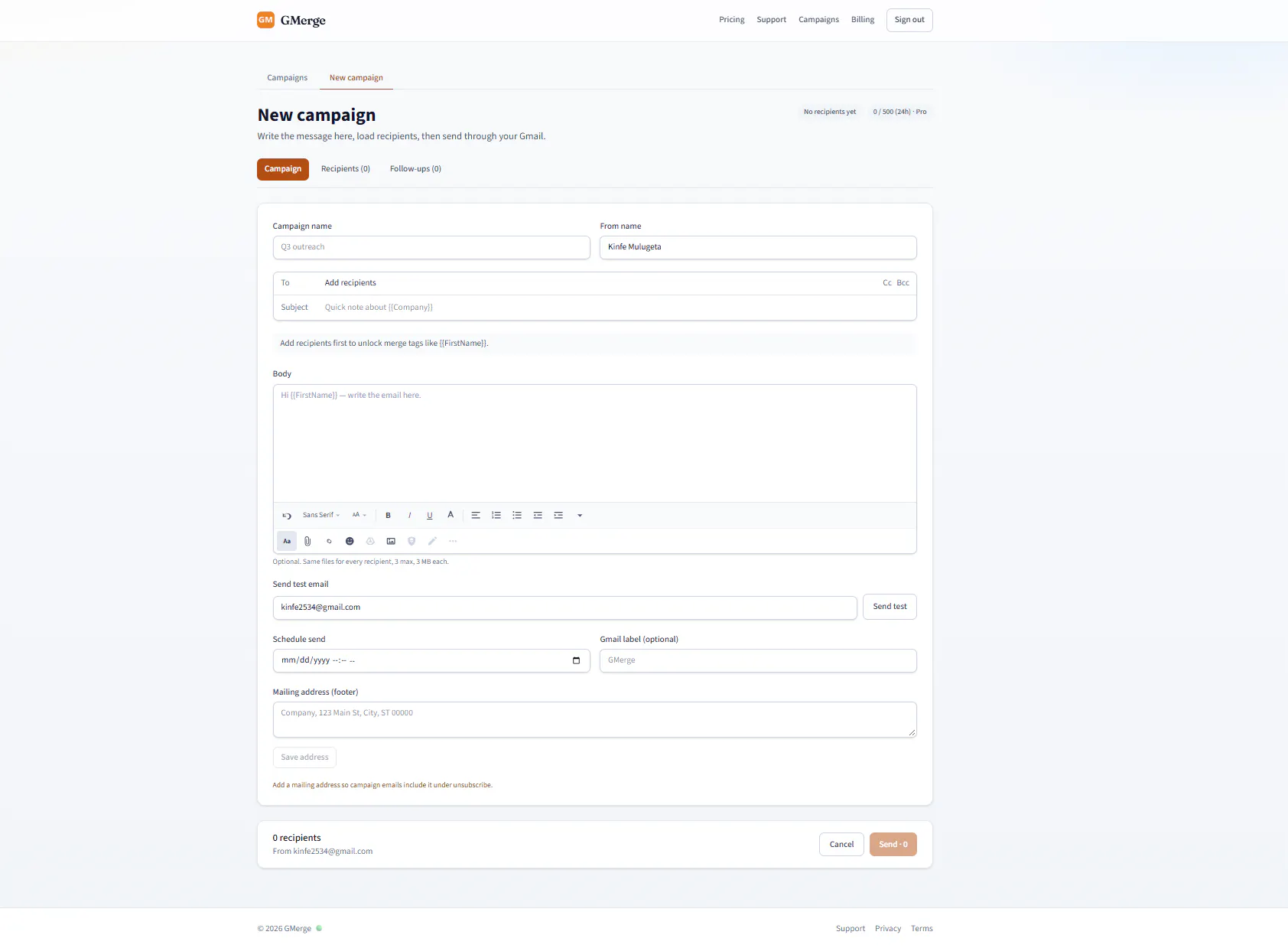 GMerge — Mail merge inside Gmail gallery image
