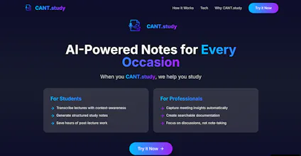 CANT ( Context Aware AI Note Taker) gallery image