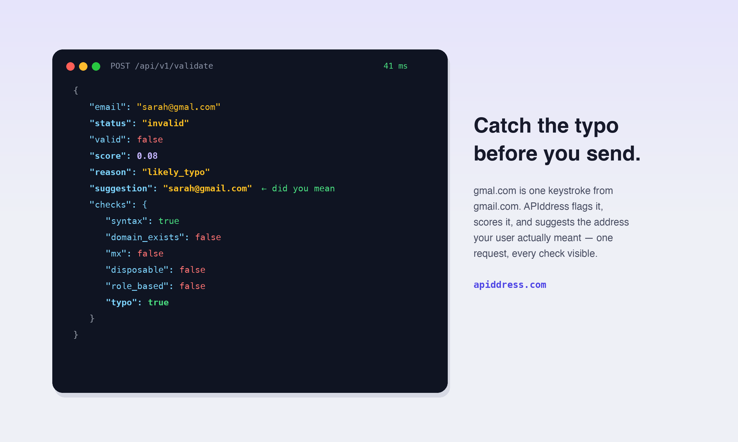 APIddress — email validation API gallery image