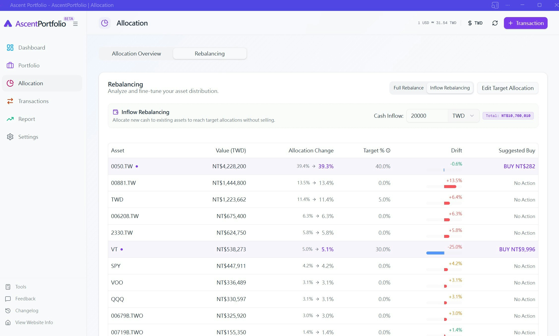 AscentPortfolio - Screenshot 4 showing product features and functionality