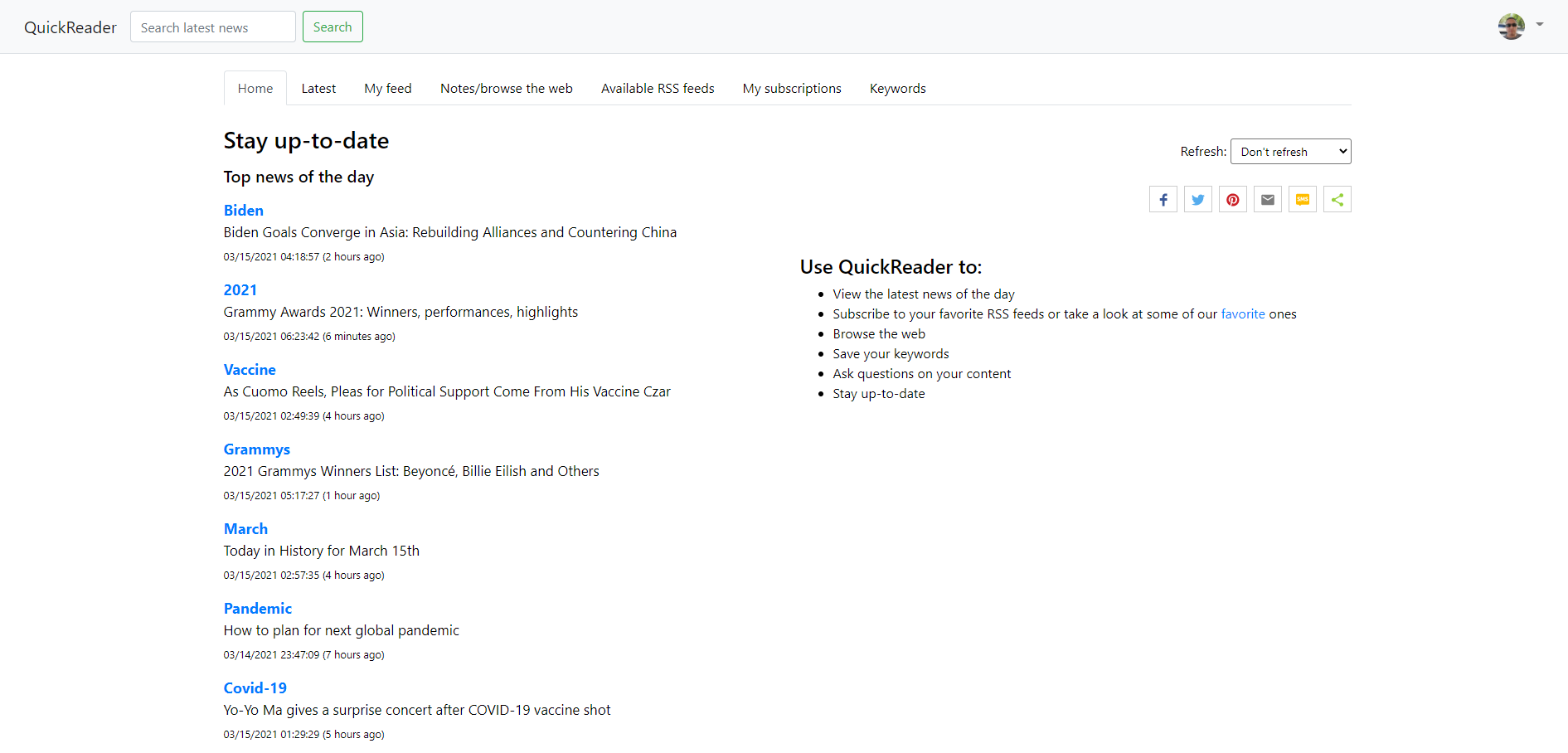 QuickReader News gallery image